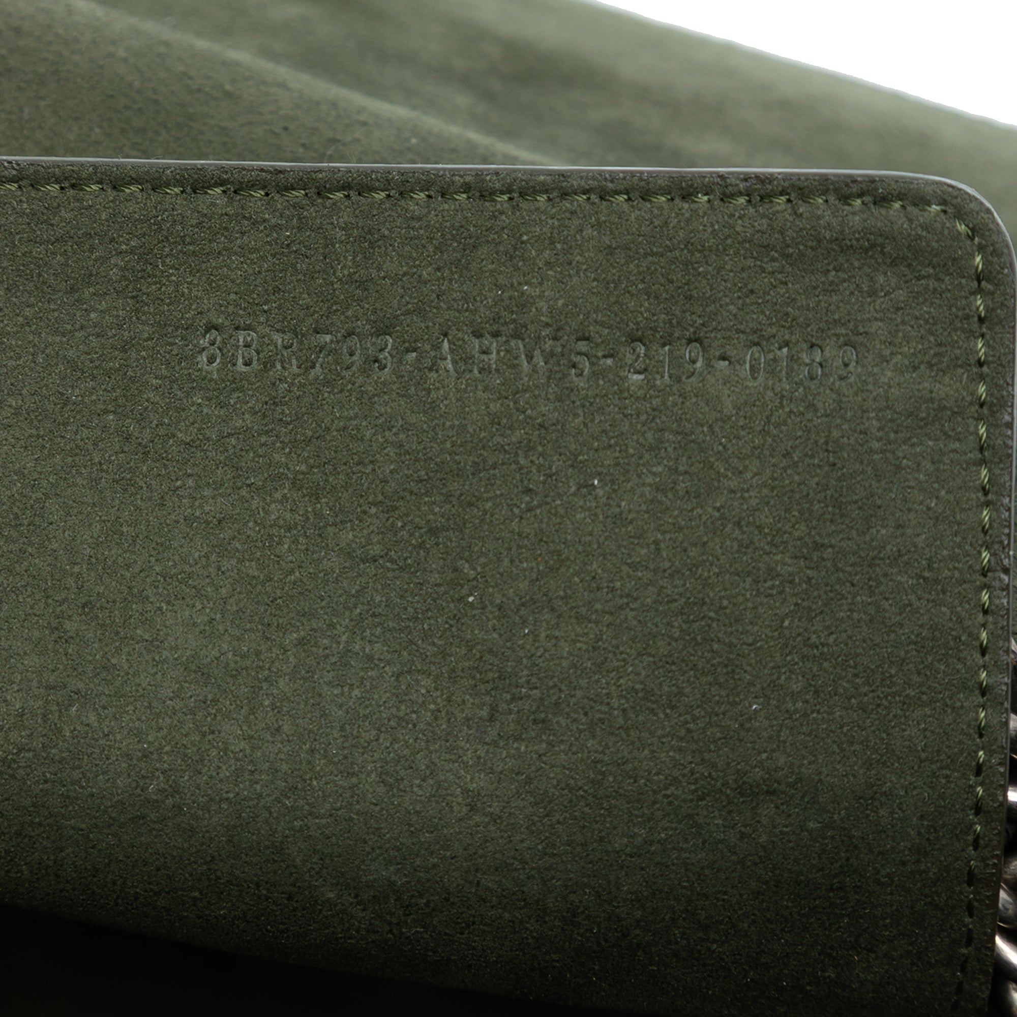 Zucca Embossed Technical Fabric Chain Midi Baguette