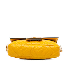 Mini Zucca Embossed Leather Baguette Satchel
