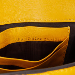 Mini Zucca Embossed Leather Baguette Satchel