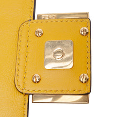 Mini Zucca Embossed Leather Baguette Satchel