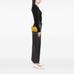 Mini Zucca Embossed Leather Baguette Satchel