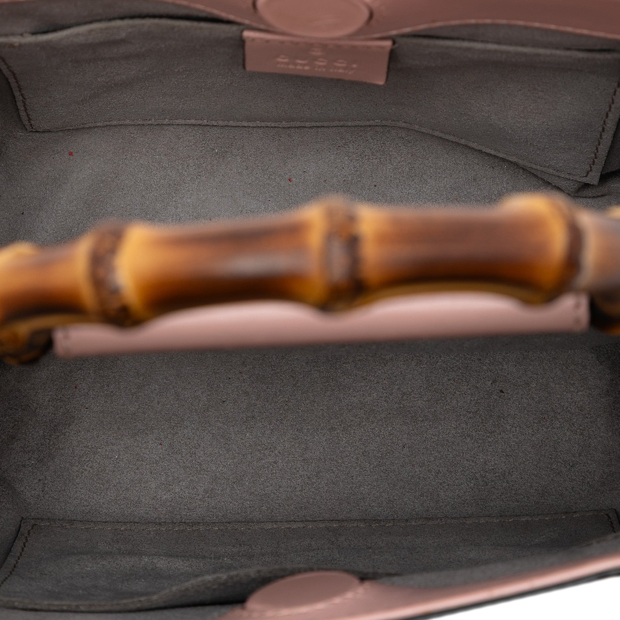 Mini Leather Bamboo Nymphaea Satchel