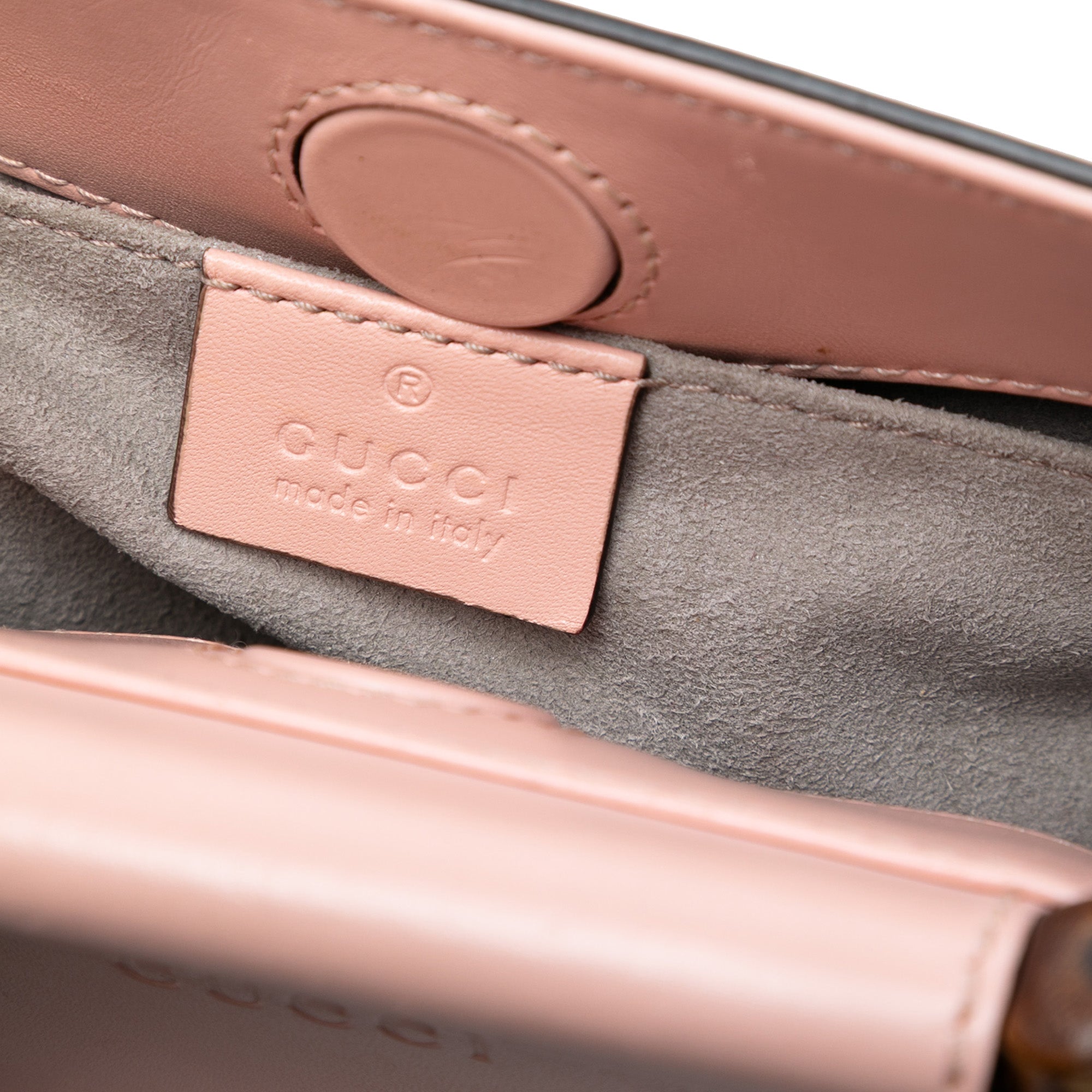 Mini Leather Bamboo Nymphaea Satchel