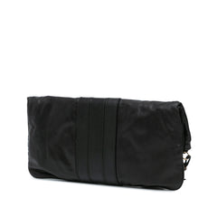 Leather Bamboo Lucy Fold Over Clutch