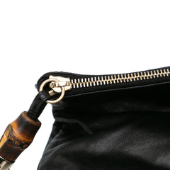 Leather Bamboo Lucy Fold Over Clutch