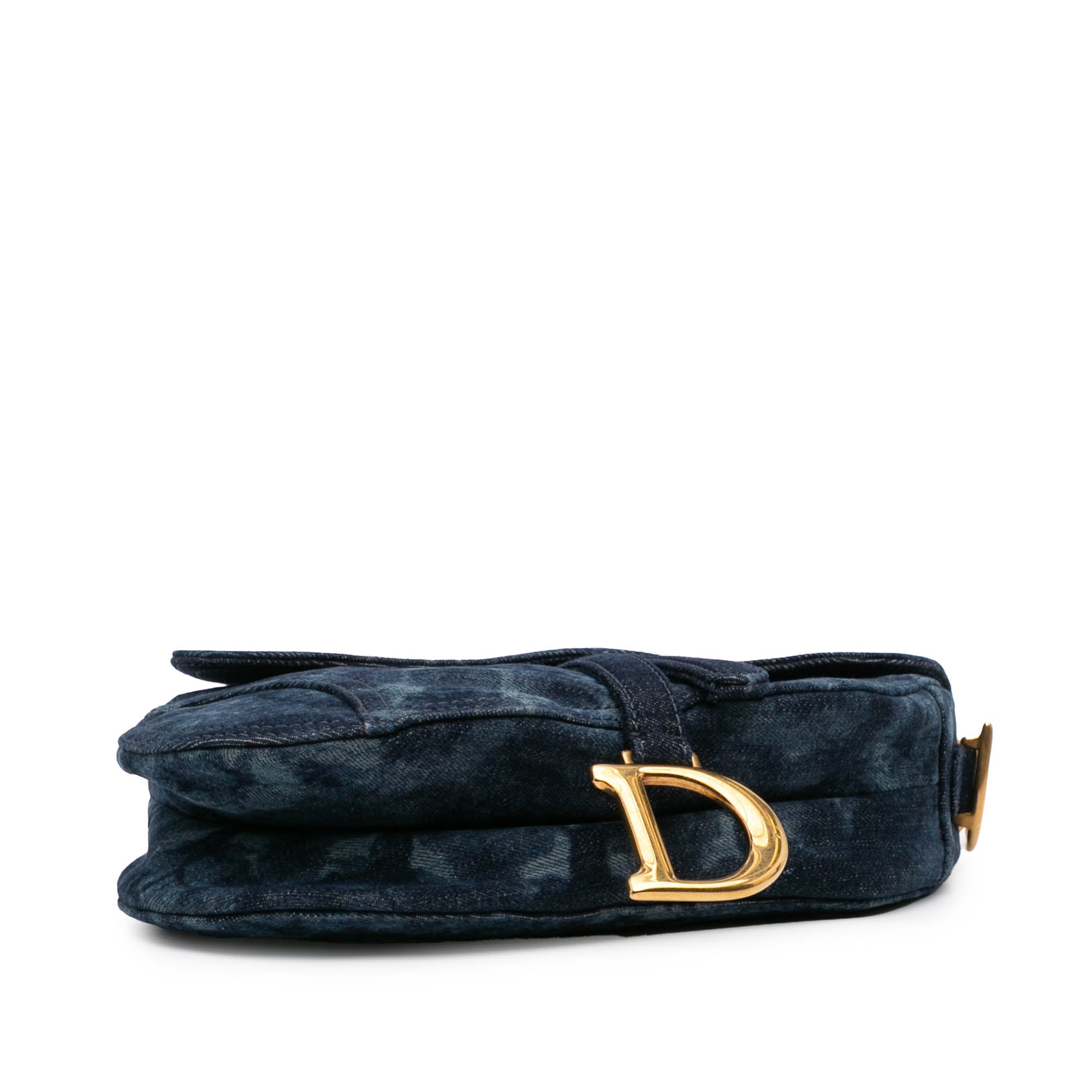 Denim Tie Dye Saddle Bag