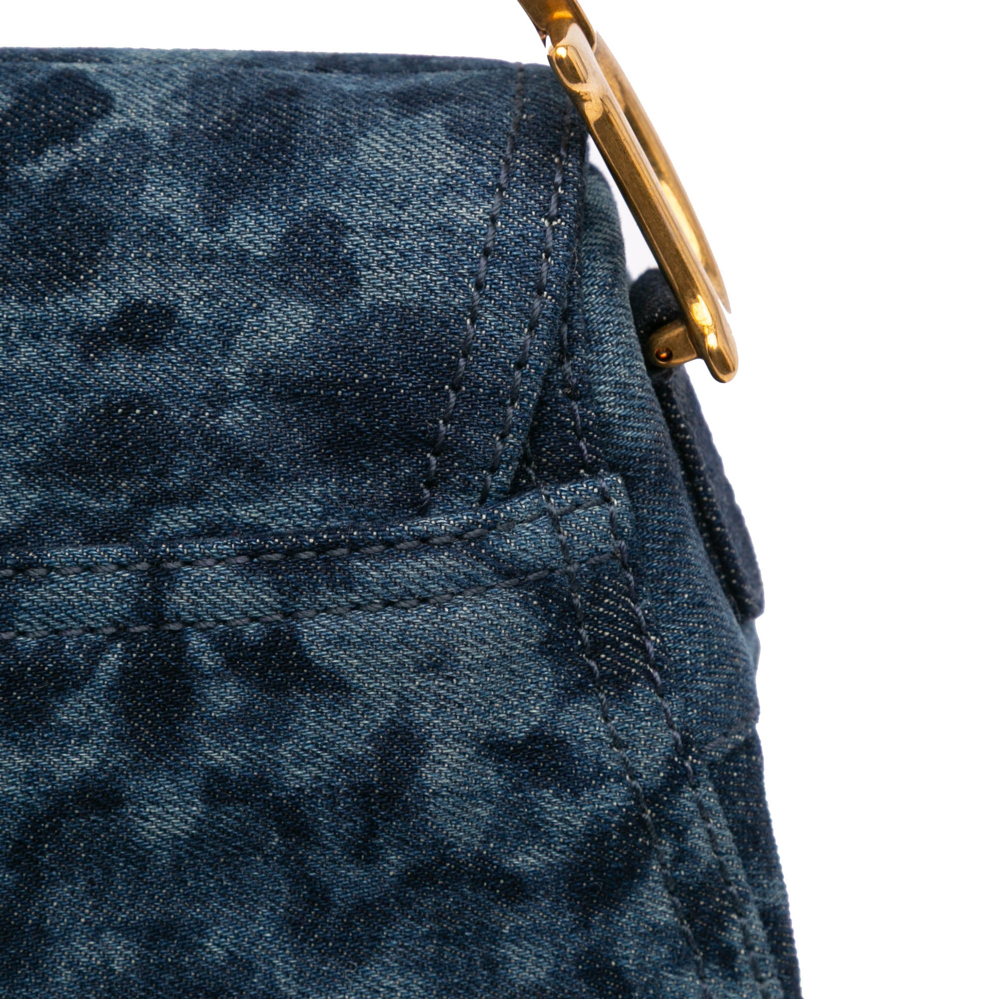 Denim Tie Dye Saddle Bag