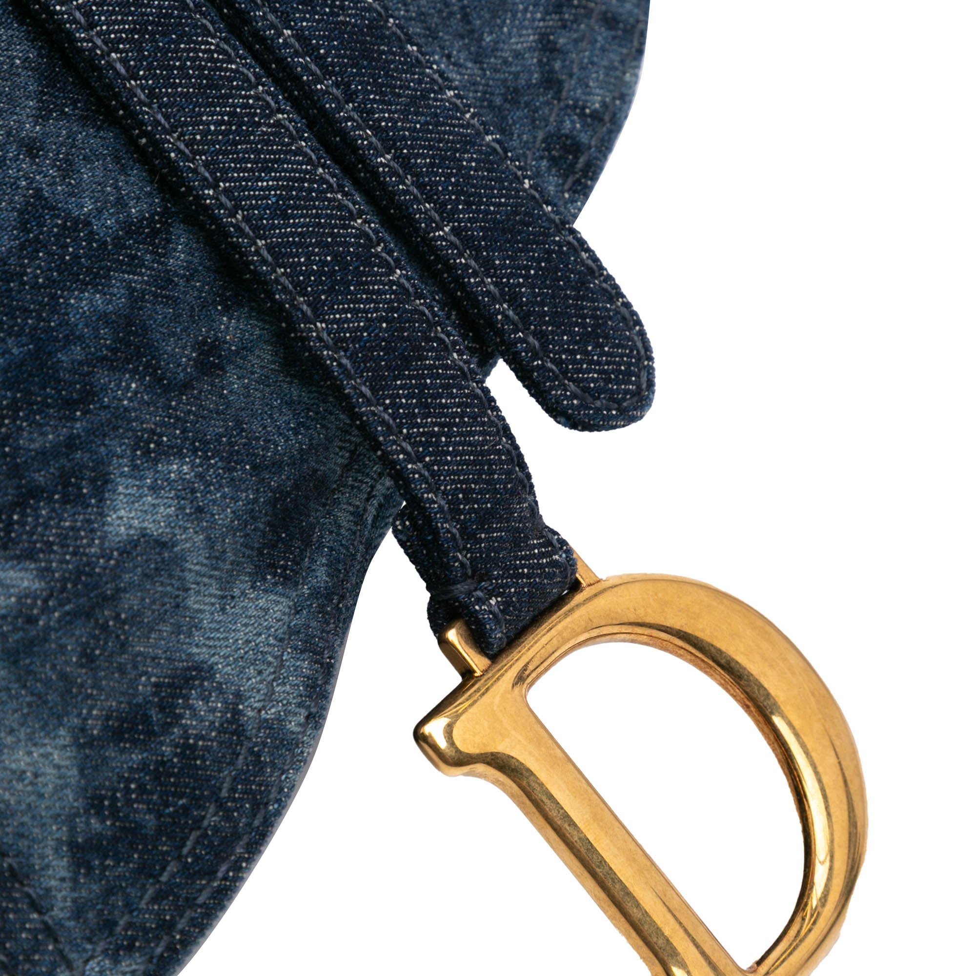 Denim Tie Dye Saddle Bag