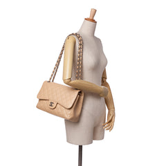 Jumbo Classic Caviar Double Flap
