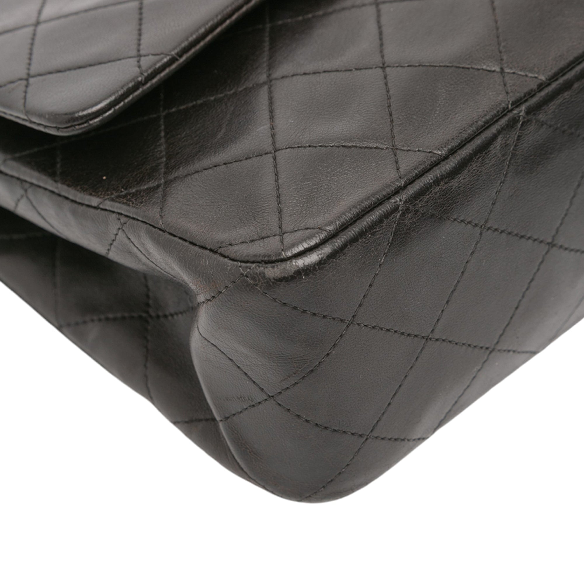 Medium Classic Lambskin Double Flap