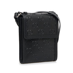 GG Embossed Perforated Messenger Bag_1