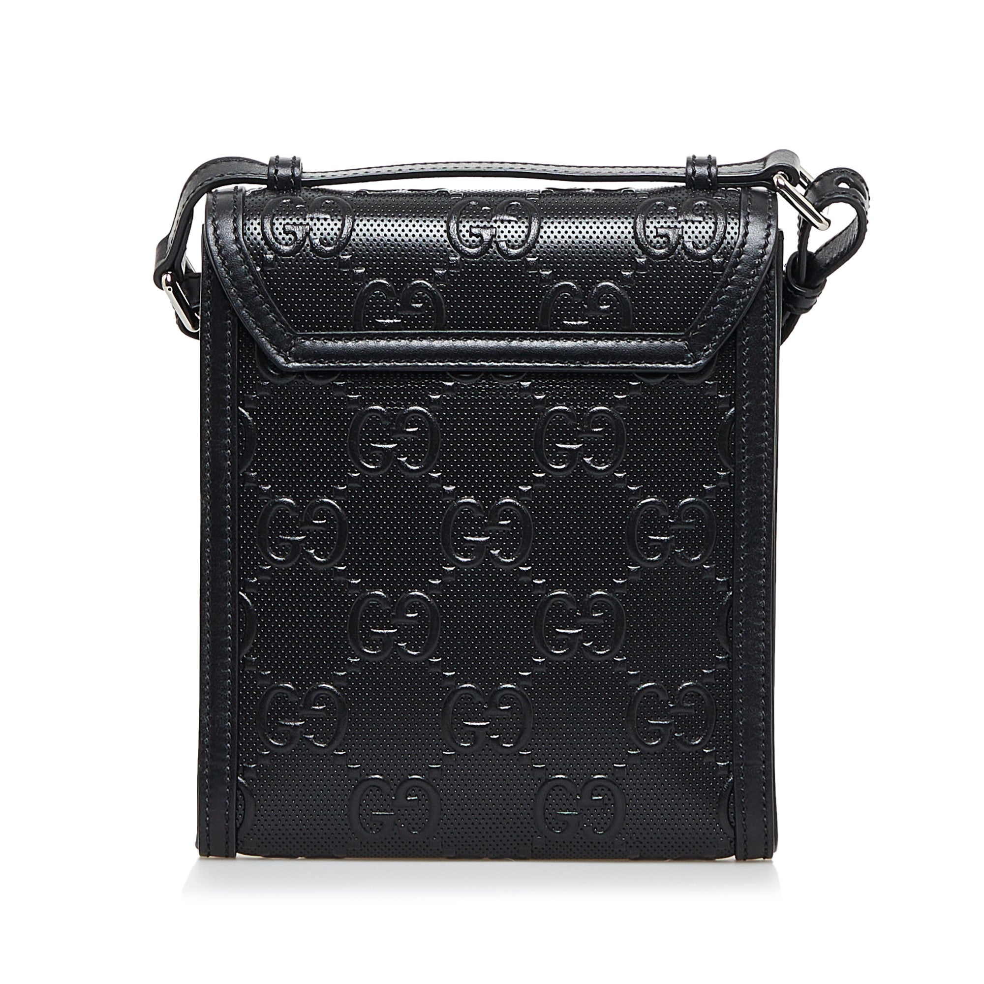 GG Embossed Perforated Messenger Bag_2