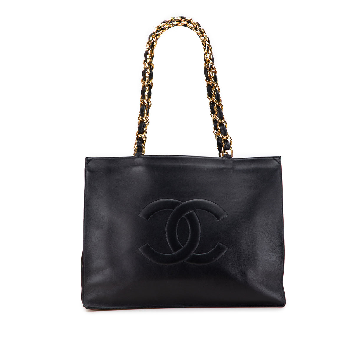 CC Lambskin Chain Tote