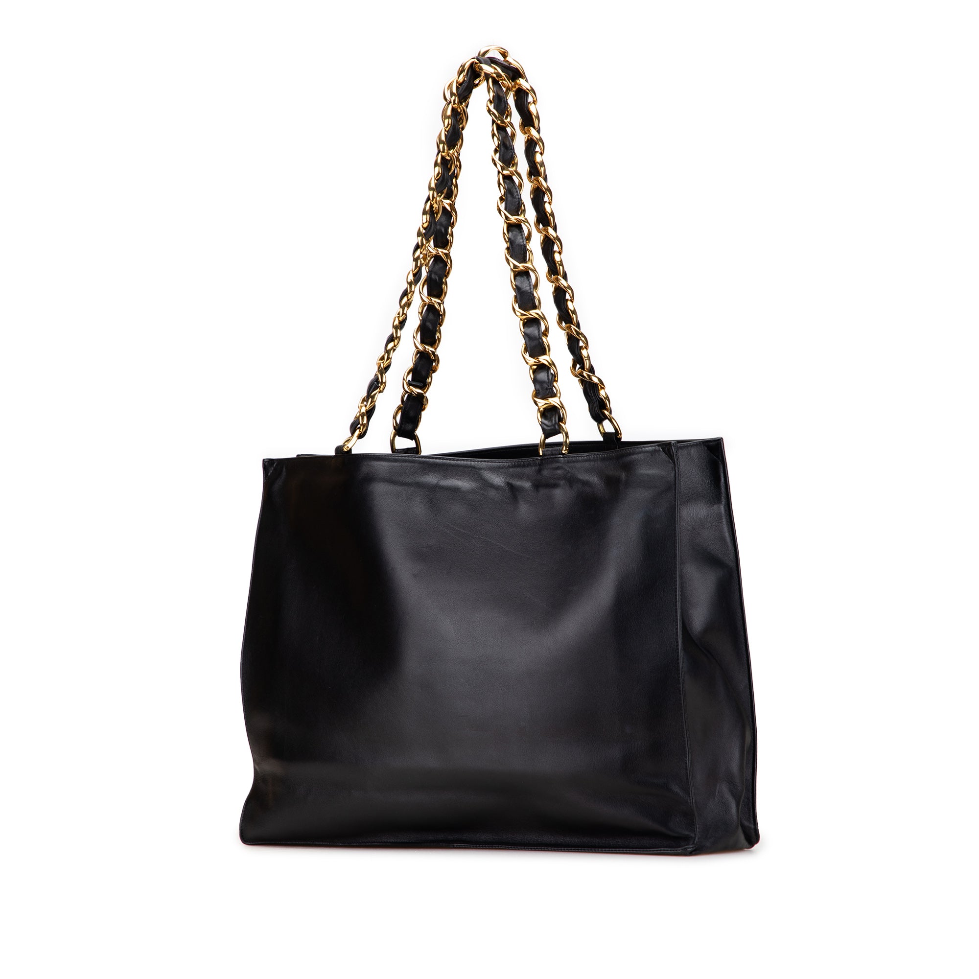 CC Lambskin Chain Tote