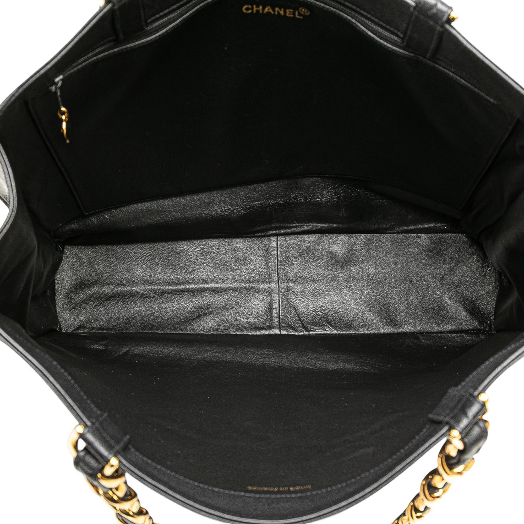 CC Lambskin Chain Tote