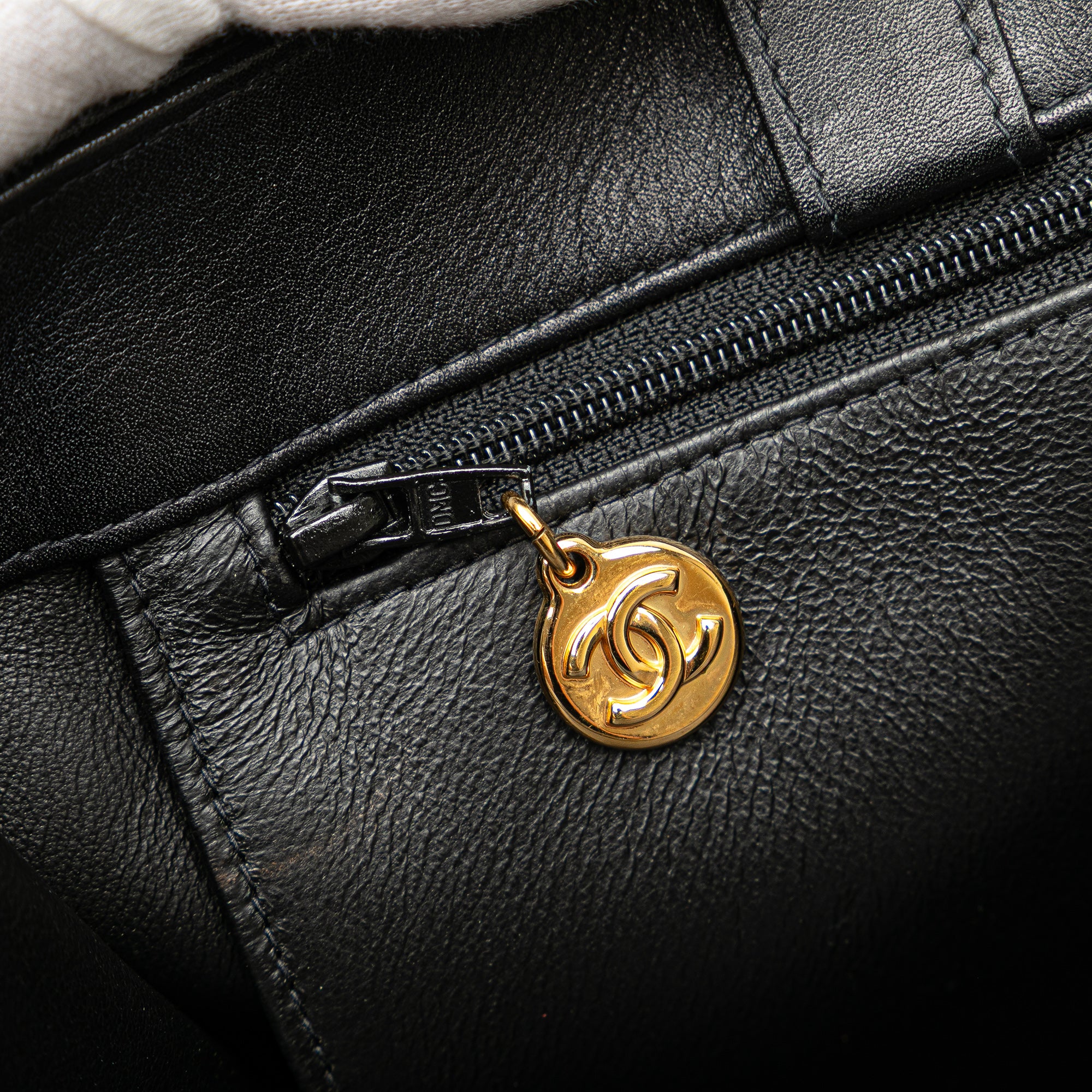 CC Lambskin Chain Tote