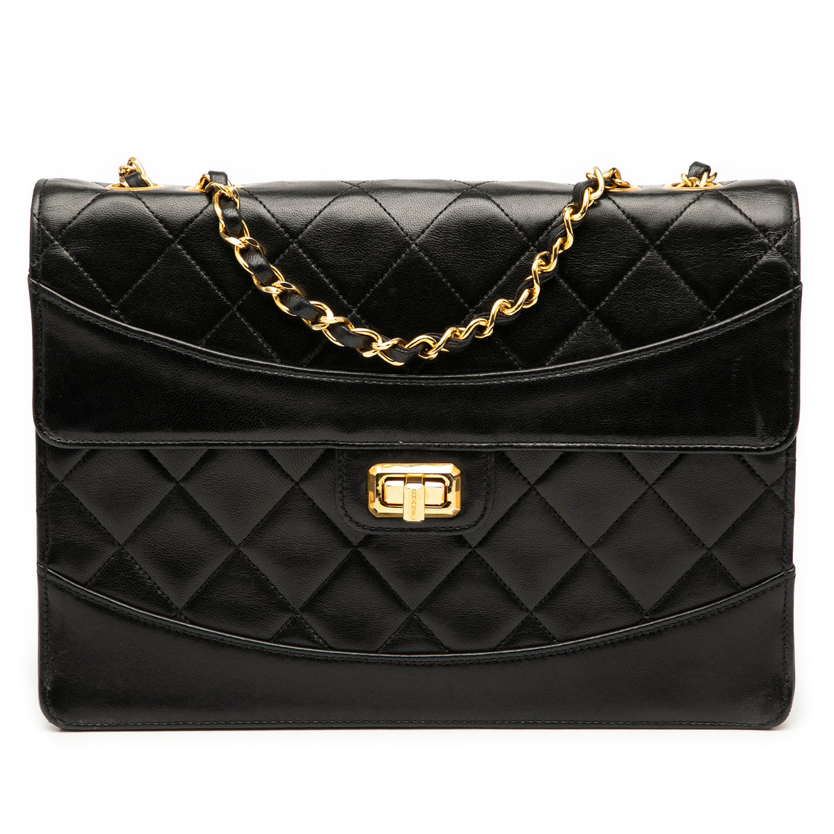 Medium Quilted Lambskin Mademoiselle Single Flap