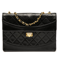 Medium Quilted Lambskin Mademoiselle Single Flap