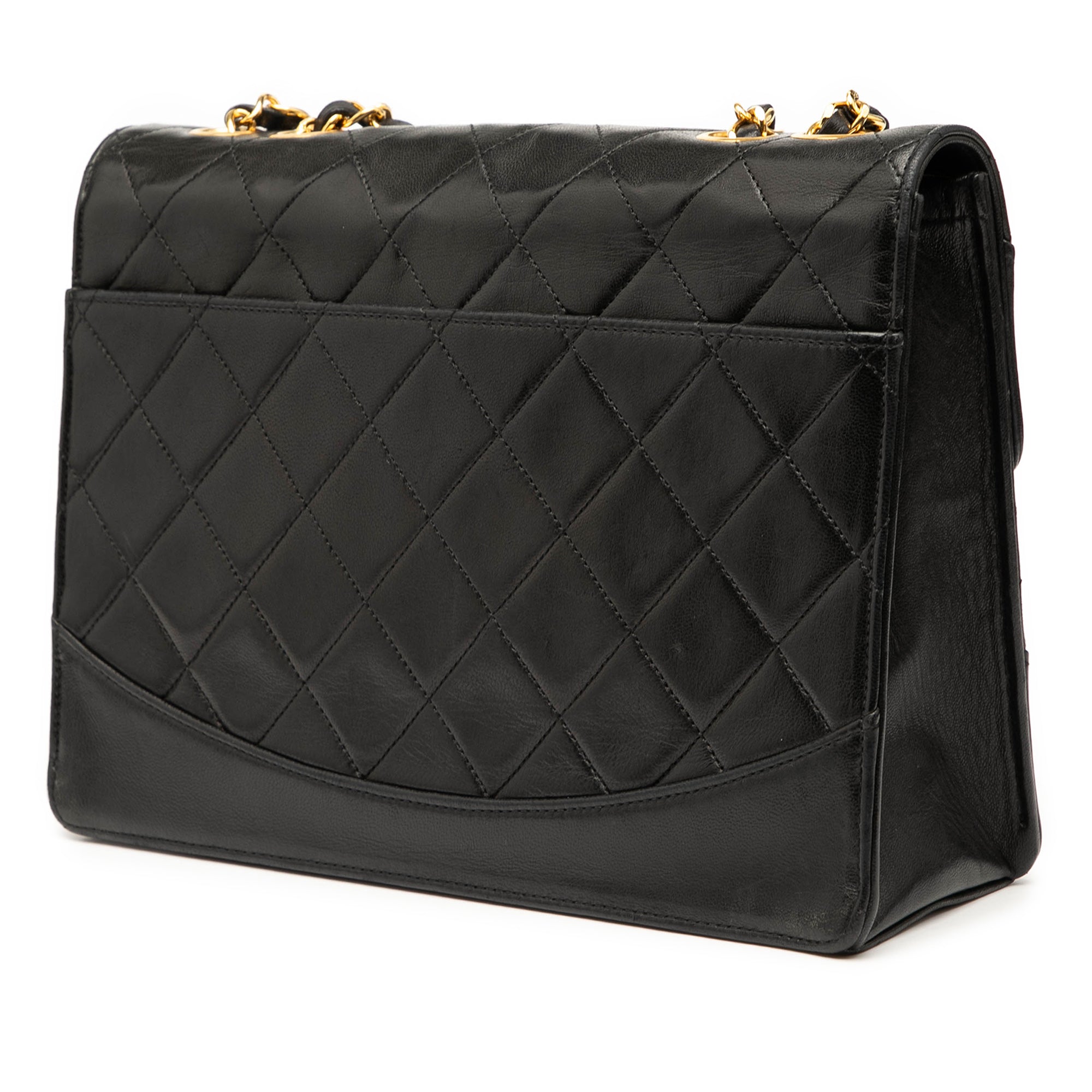 Medium Quilted Lambskin Mademoiselle Single Flap