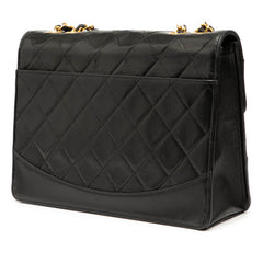 Medium Quilted Lambskin Mademoiselle Single Flap