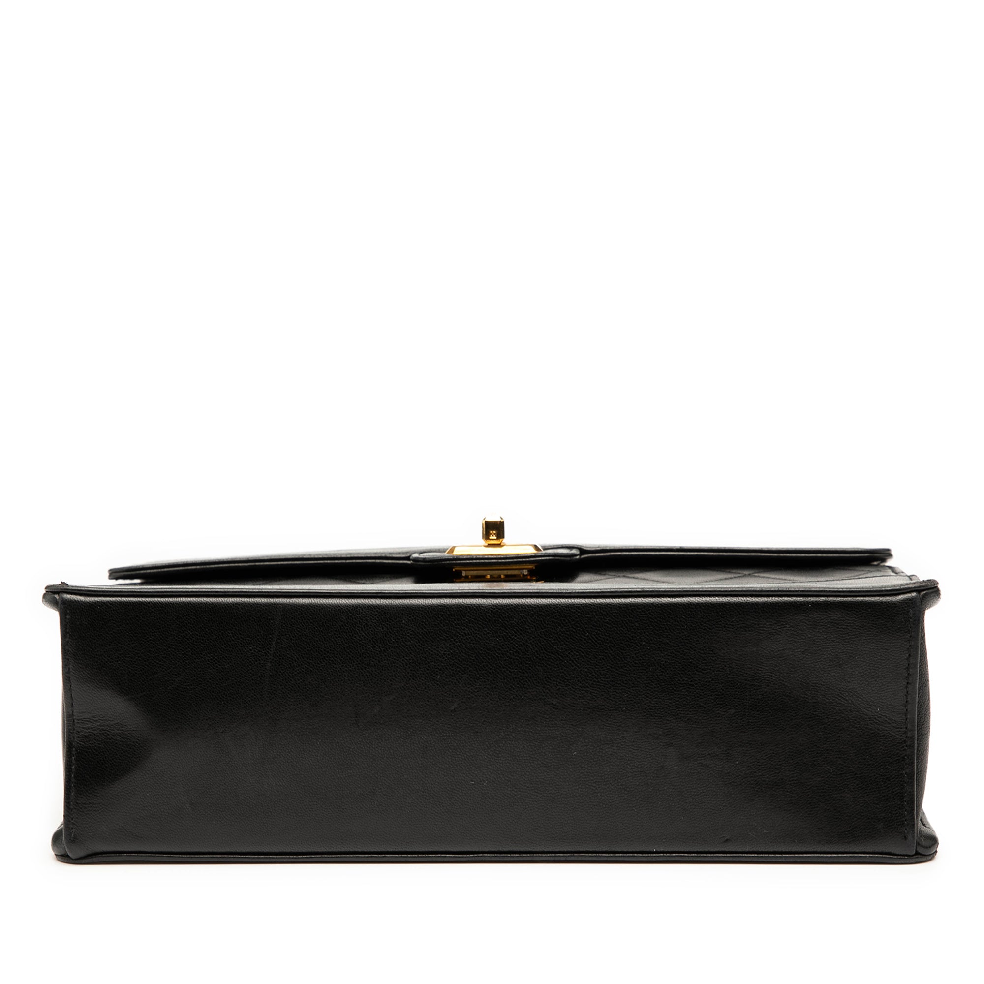 Medium Quilted Lambskin Mademoiselle Single Flap