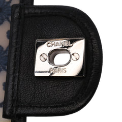 Medium PVC and Tweed Patchwork Single Flap