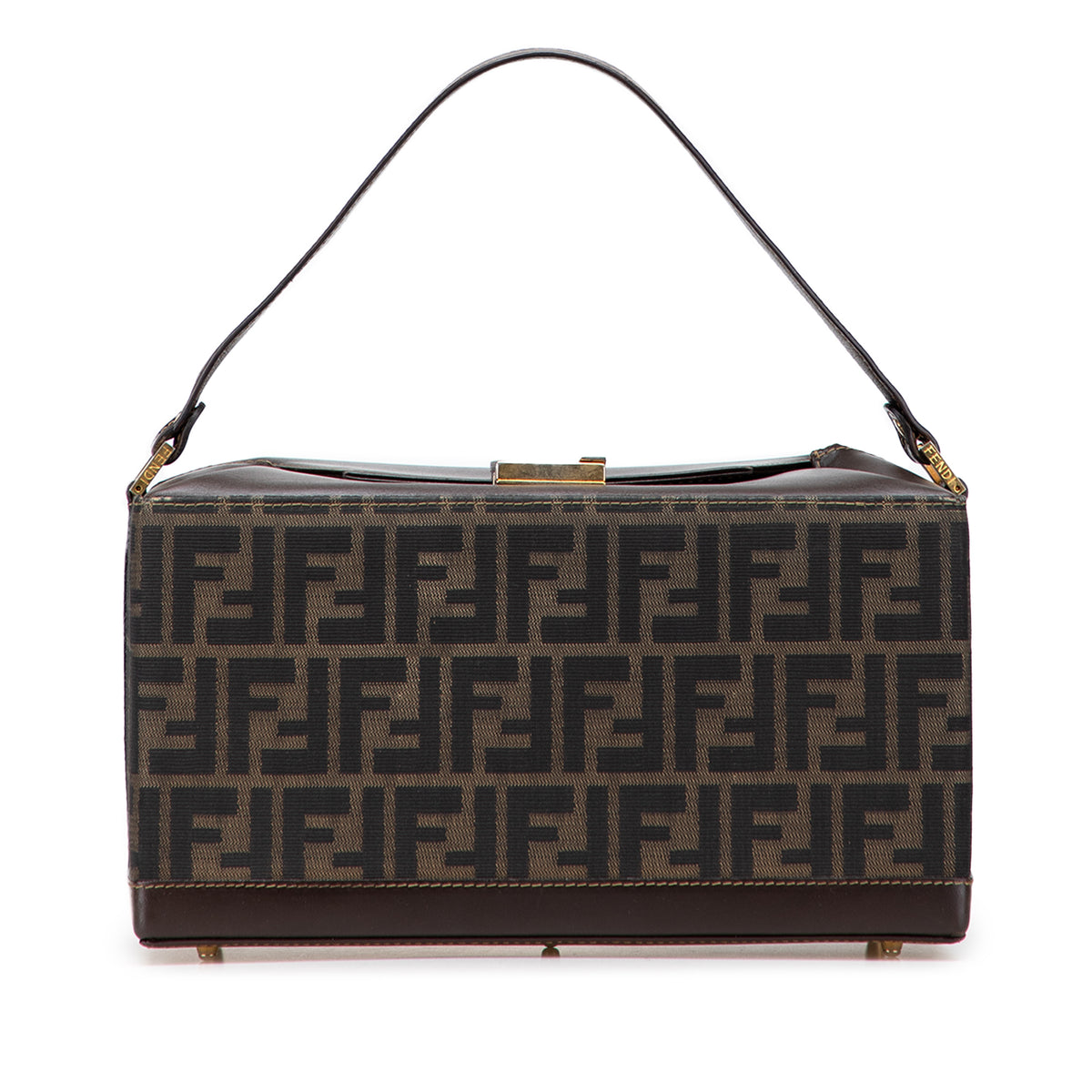 Zucca Canvas Push Lock Box Handbag