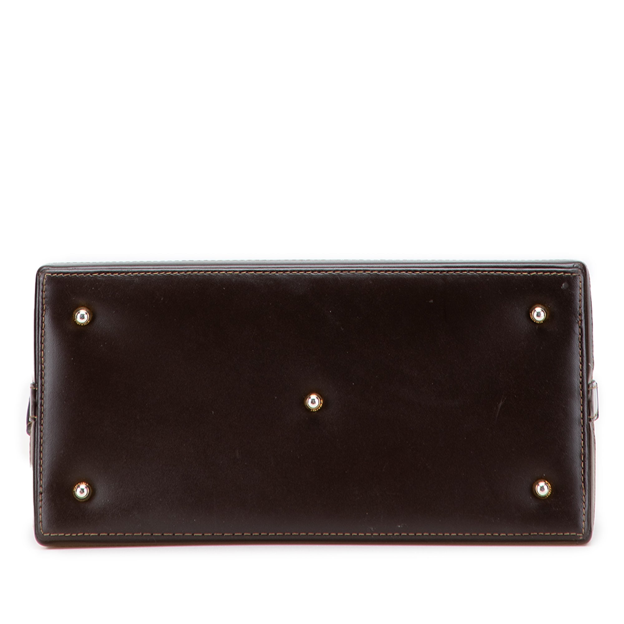 Zucca Canvas Push Lock Box Handbag