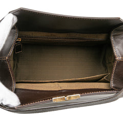 Zucca Canvas Push Lock Box Handbag