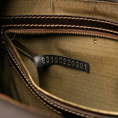 Zucca Canvas Push Lock Box Handbag