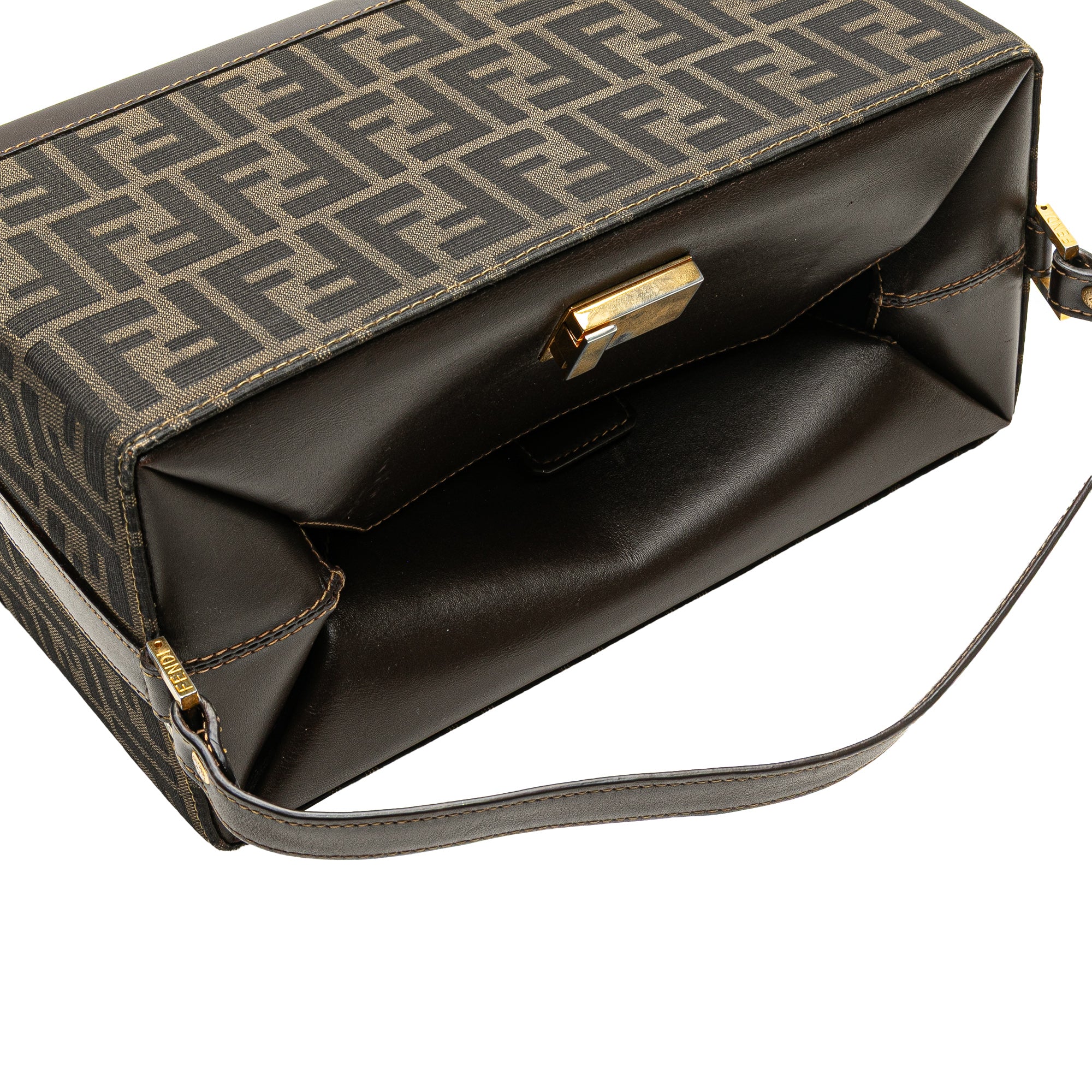 Zucca Canvas Push Lock Box Handbag