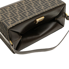 Zucca Canvas Push Lock Box Handbag