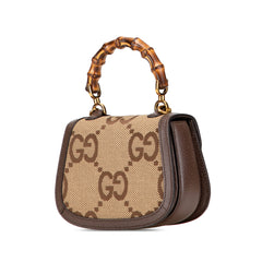 Mini Jumbo GG Canvas 1947 Bamboo Top Handle Bag