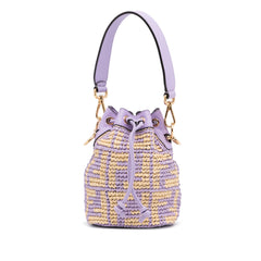 Mini Raffia Zucca Mon Tresor Bucket Bag_0