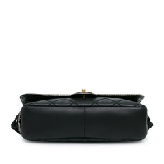 CC Quilted Lambskin Tassel and Border Embellished Flap