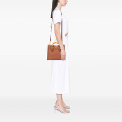 Small Leather Bamboo Diana Satchel