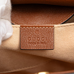 Small Leather Bamboo Diana Satchel