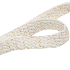 Raffia Effect Crochet Logo Embroidered Tote