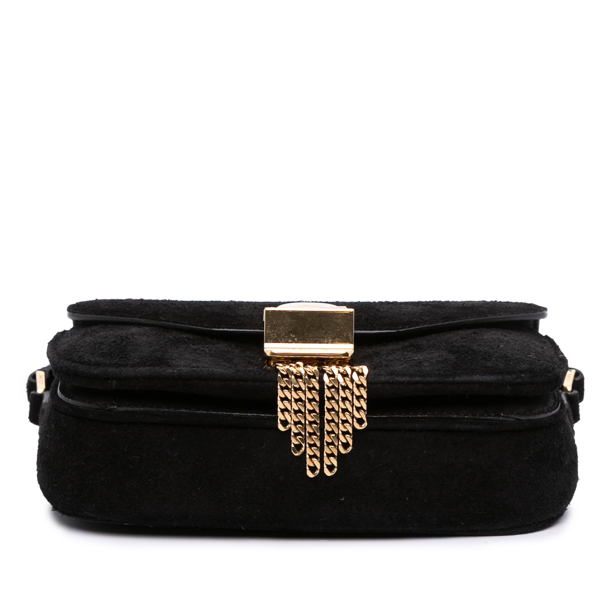 Small Suede Pampille C Bag