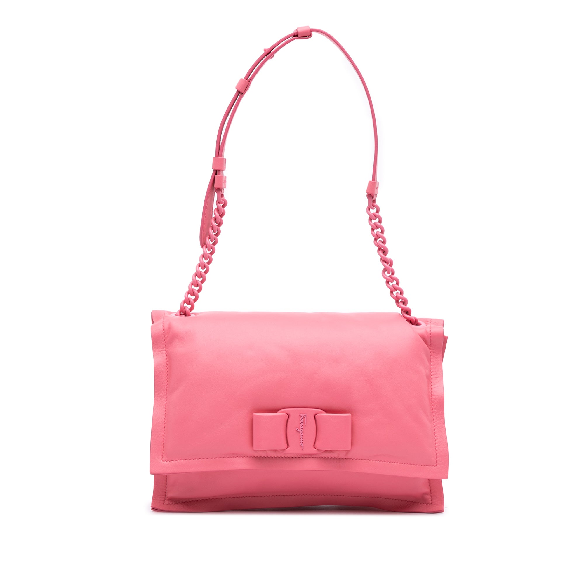 Padded Leather Viva Bow Crossbody
