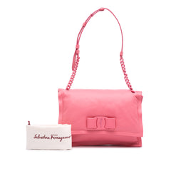 Padded Leather Viva Bow Crossbody