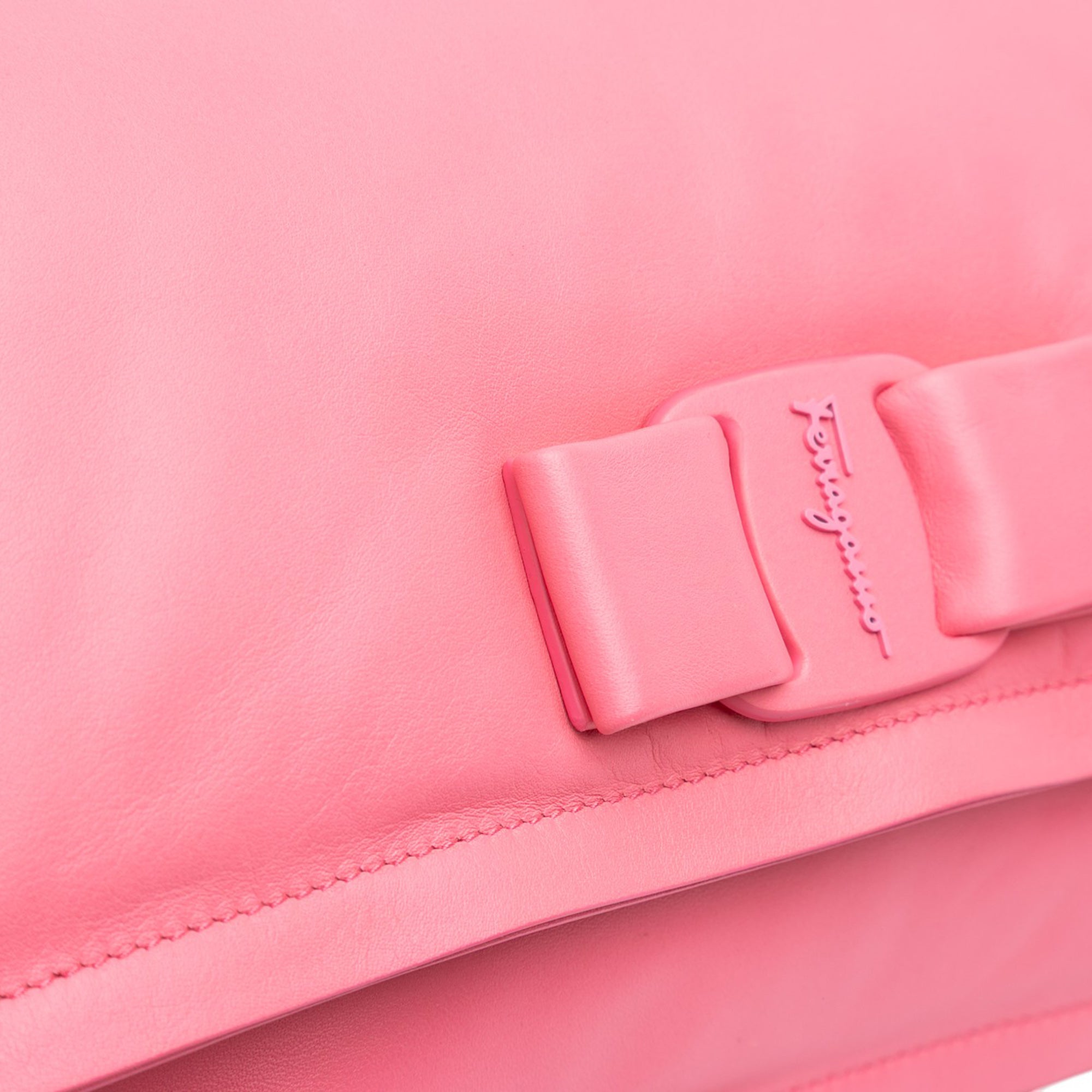 Padded Leather Viva Bow Crossbody