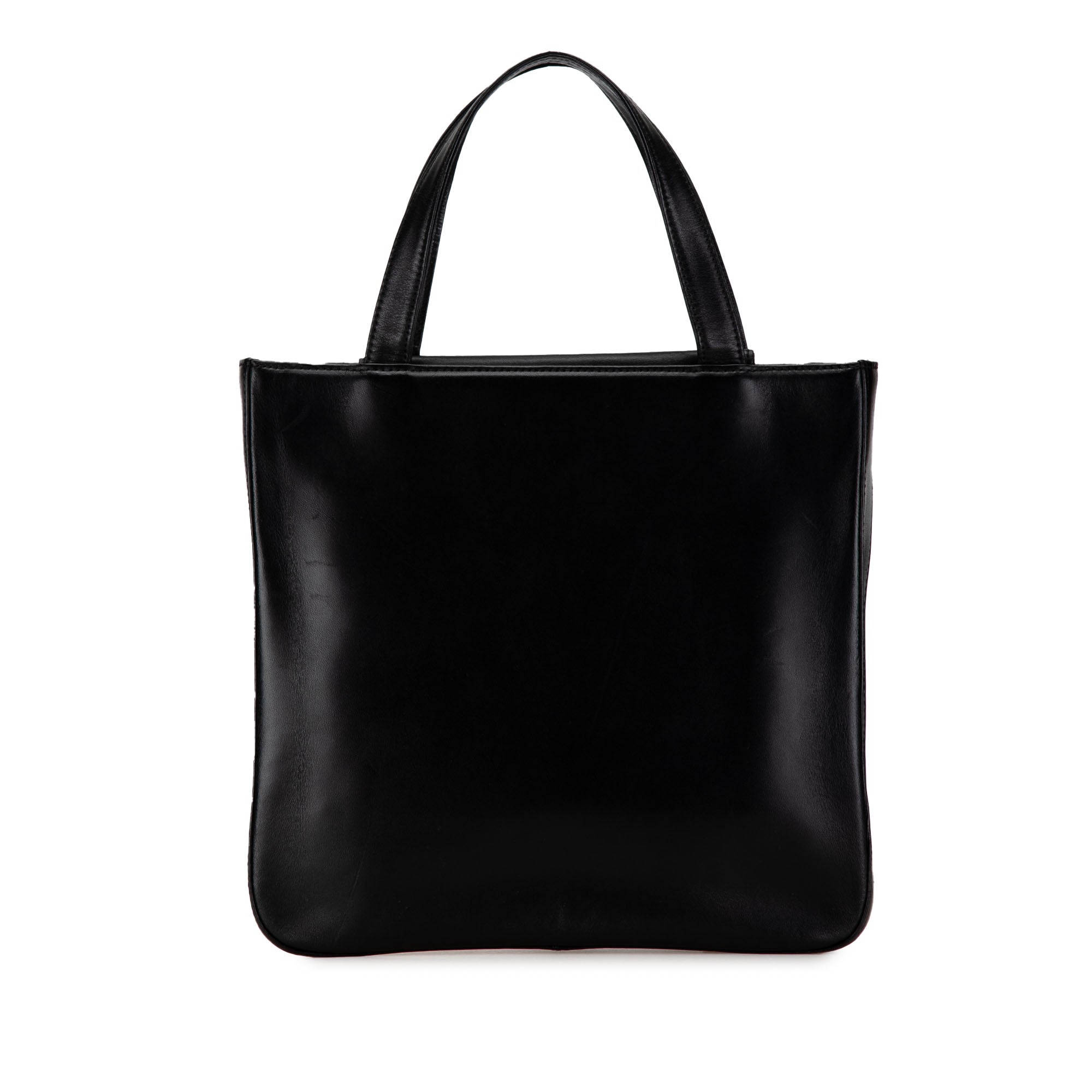 Nova Check Canvas Trimmed Leather Tote_2