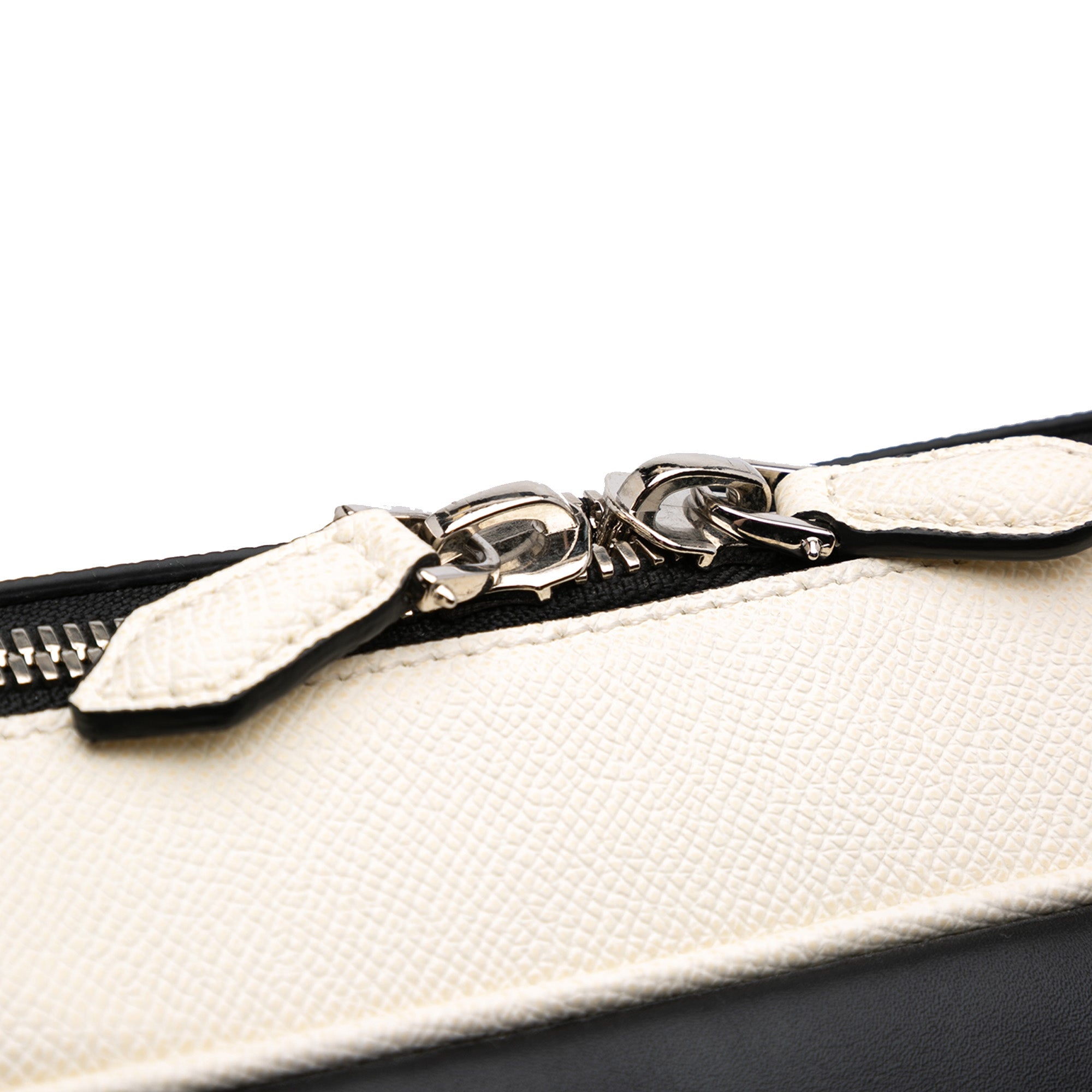 Bicolor Grained Calfskin Lucrezia Briefcase