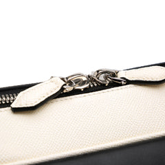 Bicolor Grained Calfskin Lucrezia Briefcase