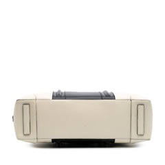 Bicolor Grained Calfskin Lucrezia Briefcase