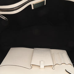 Bicolor Grained Calfskin Lucrezia Briefcase