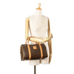 Macadam Coated Canvas Boston Bag