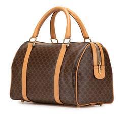 Macadam Coated Canvas Boston Bag