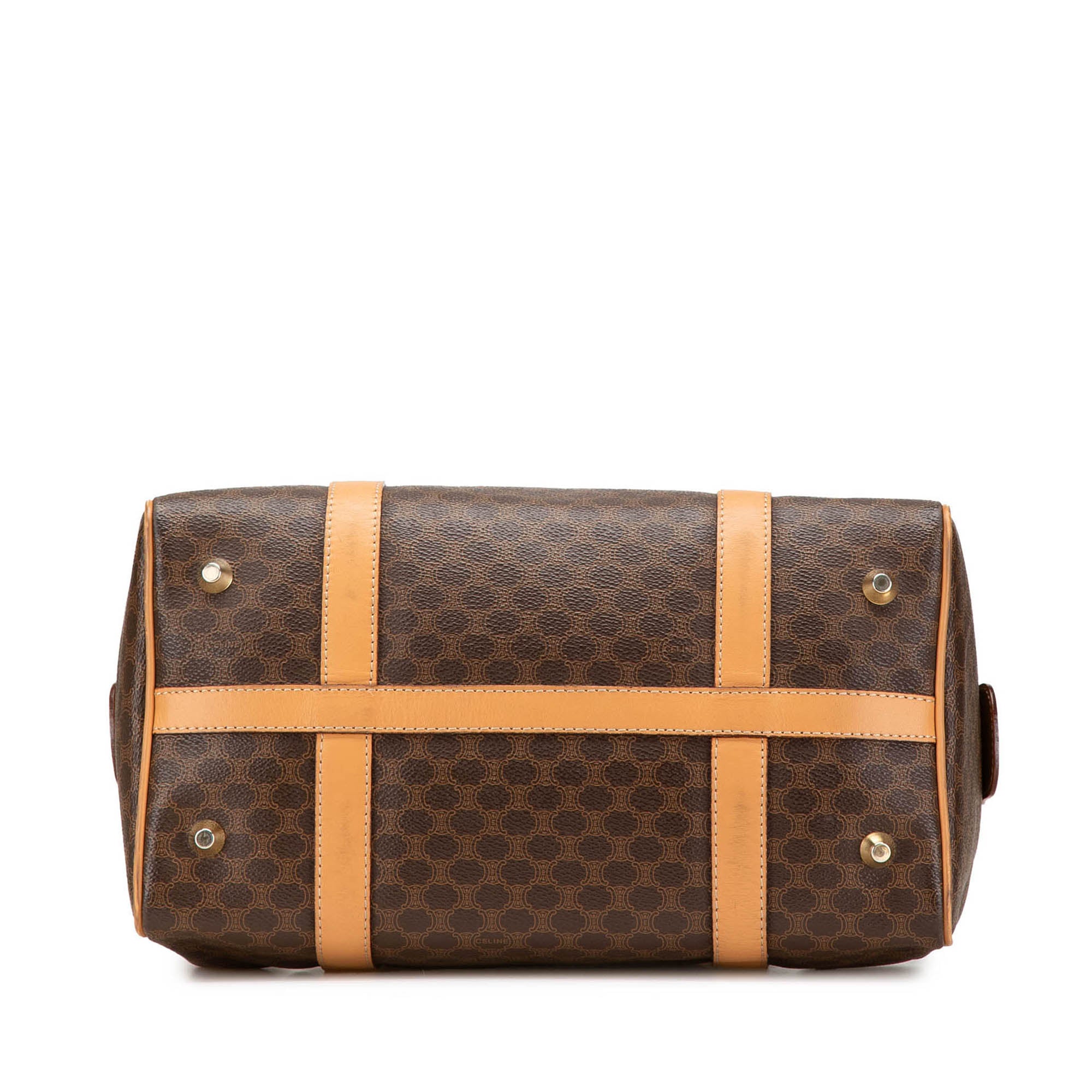 Macadam Coated Canvas Boston Bag